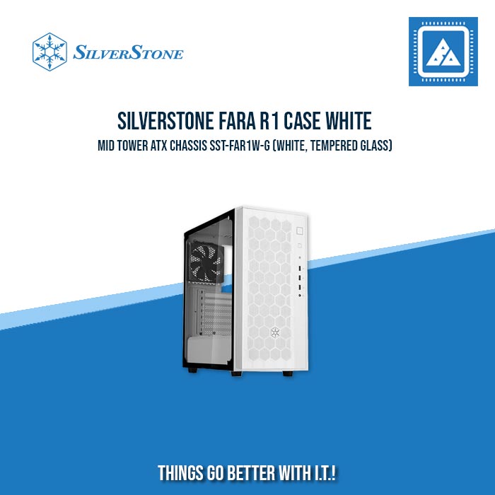 FARA R1 BLACK | WHITE ATXMID-TOWER CASE WITH TEMPERED GLASS WINDOW FARA R1 BLACK | WHITE ATXMID-TOWER CASE WITH TEMPERED GLASS WINDOW